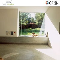 Fenêtres panoramiques modernes sur mesure pour villas aux États-Unis, résistantes aux ouragans, grande vue, économie d'énergie, en aluminium, verre fixe, certifiées ISO