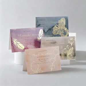 China Supplier Wholesale Custom Printing Greetings Warming Religious Get Well Soon Thank You Affirmation Cards
