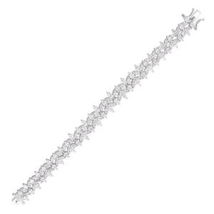 Pulsera de tenis de lujo de plata de ley 925 con moissanita, estilo cadena, joyería de moda hip hop, accesorio de diseño llamativo - Product Image 3