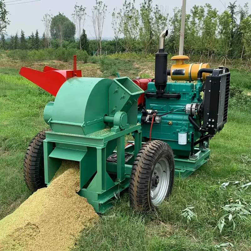 Mùn cưa đăng nhập máy làm gỗ chipper nghiền búa Mill Máy Nghiền gỗ vườn cây lá chi nhánh Shredder