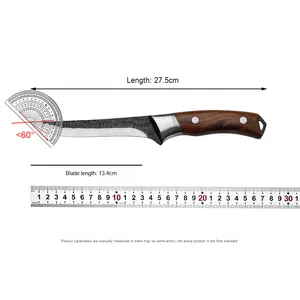 Couteau de <span class=keywords><strong>boucher</strong></span> mongol en acier inoxydable forgé à la main pour trancher <span class=keywords><strong>le</strong></span> porc, <span class=keywords><strong>le</strong></span> bœuf et <span class=keywords><strong>le</strong></span> mouton avec manche en bois pour couper les os - Product Image 6
