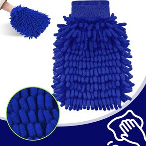 Guante de microfibra de chenilla para lavado de coches, grueso, de secado rápido, cuadrado, de color liso, para limpieza y detallado, buen precio - Product Image 3
