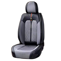Housse de siège de voiture universelle de luxe en cuir de qualité supérieure avec appui-tête et soutien lombaire pour berlines et SUV, fabriquée en usine