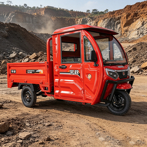 Tricycle électrique pour adultes pour le transport <span class=keywords><strong>de</strong></span> marchandises, 3 roues, carrosserie ouverte, capacité <span class=keywords><strong>de</strong></span> charge <span class=keywords><strong>de</strong></span> 400 kg et vitesse <span class=keywords><strong>de</strong></span> 30-50 km/h - Product Image 1