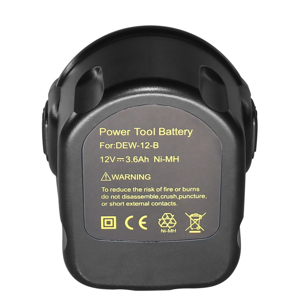 Safety Rechargeable Battery 12V NI-MH Drill battery Power tool battery for Dewalt power tools