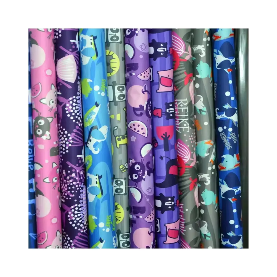 Digital printed 100 polyester microfiber fabric waterproof and breathable