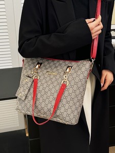 Ensemble de six sacs à main décontractés en PU pour femmes, durables, à motif serpent géométrique, multifonctionnels pour usage quotidien en extérieur - Product Image 5