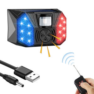 Sistema de alarma solar de seguridad para el hogar al aire libre con sensor infrarrojo ABS sonido de luz compatible con WiFi <span class=keywords><strong>GSM</strong></span> para huerto y estanque de peces - Product Image 4