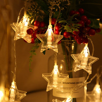 Newish Star Shape Bild anzeige Lichterketten IP65 Kunststoff Indoor Weihnachten Hochzeit Raum Dekor Sternen clip Lichterketten