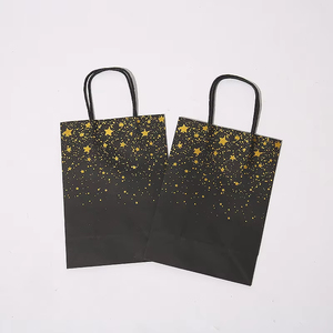 <span class=keywords><strong>Sac</strong></span> en papier kraft personnalisé, recyclé, blanc et brun, pour boulangerie, épicerie, emballage alimentaire, avec logo, résistant, avec poignée - Product Image 4