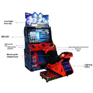 ขายตรงจากโรงงาน เครื่องเกมมอเตอร์ไซค์แข่งแบบหยอดเหรียญ ปรับแต่งได้ รุ่น Sno Cross สำหรับศูนย์เกมอาร์เคด - Product Image 3