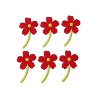 Patch brodé coloré personnalisable 2026 motif marguerites pour sacs, chaussures, chapeaux et décorations de vêtements – Autocollants DIY