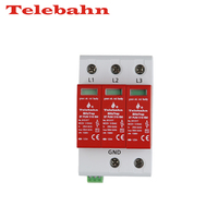 Dispositifs de protection contre les surtensions triphasés 600V Wye/3W+G 50/60 Hz, parafoudre SPD 20-50kA pour courant alternatif