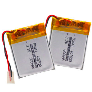 사용자 정의 402530 300mah 600mah <span class=keywords><strong>3.7v</strong></span> 리튬 폴리머 배터리 리튬 이온 셀 충전식 배터리 <span class=keywords><strong>Lipo</strong></span> 배터리 - Product Image 2