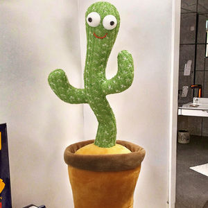 Cadeau de Noël 120 chansons électronique danse Cactus peluche enregistreur torsion chant électrique danse Cactus jouet. pour les enfants - Product Image 1