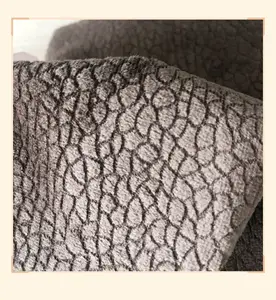 Tekstil döşeme kanepe 100% Polyester jakar mobilya kumaş polar kumaş dokuma kanepe kaplaması malzeme fırçalanmış renkler kanepe