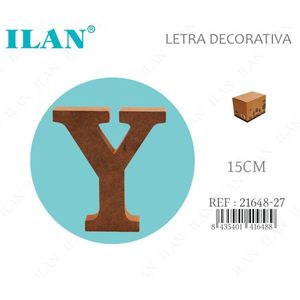 Lettera Decorativa Y in Legno di 15 Cm per Arredamento Casa - Product Image 1