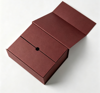 Boîte cadeau rigide en papier mat vert clair, écologique, en matériaux recyclés, biodégradable, avec fermeture magnétique, logo personnalisable