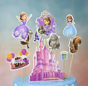 Mooi Veel Anime Acryl Cartoon Cake Tops Geometrische Cake Topper Verjaardag Trouwfeest Cupcake Toppers