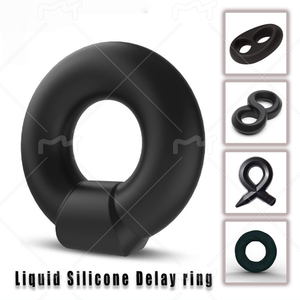 Set di 3 Anelli per Pene a Forma di O <span class=keywords><strong>in</strong></span> Silicone Liquido, Giocattoli Sessuali Flessibili per Ritardare l'Eiaculazione, Anelli per Pene Maschile - Product Image 4