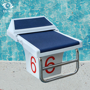 워터 크라운 SGSB 국제 표준 크라운 유리섬유 304 스틸 모던 스타팅 블록 럭셔리 풀 플랫폼 수영장 액세서리 - Product Image 6