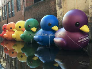 Tùy chỉnh bơm hơi khổng lồ Vịt động vật mô hình phim hoạt hình Inflatable đáng yêu màu vàng vịt - Product Image 6