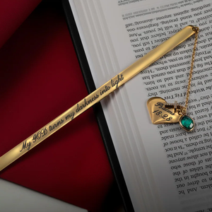 Marcapáginas <span class=keywords><strong>de</strong></span> Metal Personalizable con Versículo Bíblico, Piedra <span class=keywords><strong>de</strong></span> Nacimiento, Cruz y Corazón, Resistente al Deslustre, Regalo Cristiano para Amantes <span class=keywords><strong>de</strong></span> los Libros - Product Image 5