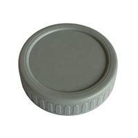 Capuchons à vis en plastique 70 mm 86 mm, couvercles de bocaux Mason en plastique coloré, compatibles avec les bocaux à large ouverture, avec anneaux en silicone