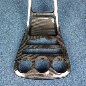 Cache de protection en fibre de carbone pour le panneau de commande central de la voiture, garniture intérieure pour Mercedes Benz Classe C GLC - Product Image 5