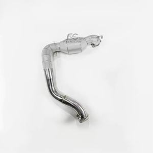 ท่อดาวน์ไปป์ Ss304อัตราการไหลสูง A35L A35 Mercedes Benz <span class=keywords><strong>AMG</strong></span> 2.0T W177 2019-2023ท่อไอเสียพร้อมฉนวนกันความร้อนประสิทธิภาพการแข่งรถ - Product Image 4