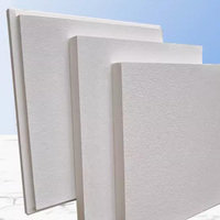 Panneau de plafond acoustique en fibre de verre blanc de 20mm