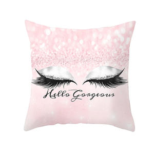 Magnifique housse de coussin décorative à paillettes pour cils de maquillage, style Wink Fashion - Product Image 4