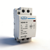 Contacteur modulaire 2 pôles 1NO1NC rail din contatcor électrique bobine 220V 230V AC