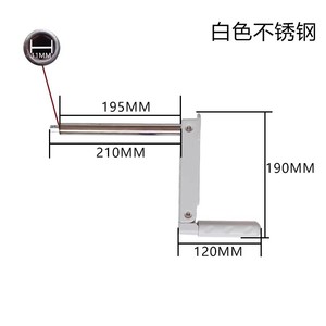 Manivela telescópica para cama médica Ji Yunqi, piezas de metal ABS, accesorios para cama de enfermería con manivela simple o doble - Product Image 5