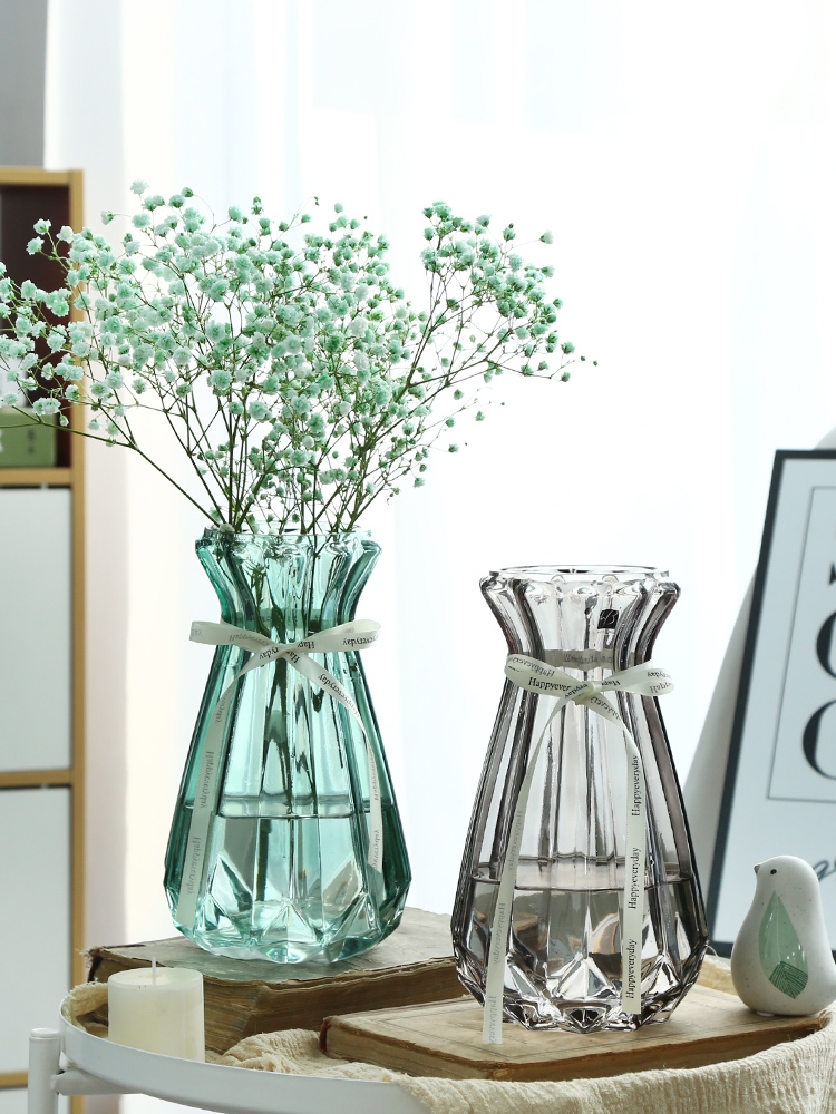 Factory Produced Wholesale Glass Flower Vase for Home Decor