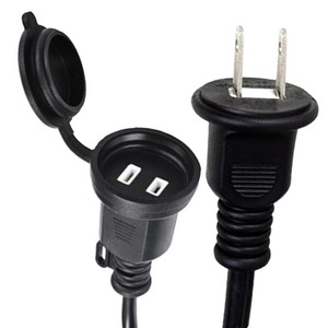 สายไฟ Jis 10A 125V IP44 ปลั๊กกันน้ำสำหรับเครื่องใช้ไฟฟ้าภายในบ้าน - Product Image 4