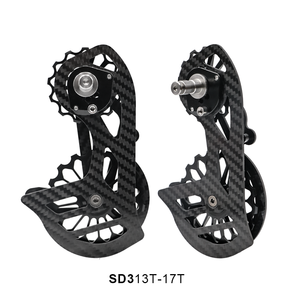 RIDERACE Roue de guidage 13-17T grande taille en fibre de carbone pour vélo de route pliant, poulie de dérailleur arrière en céramique pour <span class=keywords><strong>Shimano</strong></span> <span class=keywords><strong>R7000</strong></span> - Product Image 2