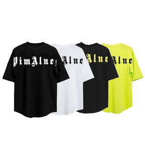 <span class=keywords><strong>T</strong></span>-<span class=keywords><strong>shirt</strong></span> tendance pour garçon, style hip-hop, manches chauve-souris, 100% coton, coupe ample avec logo imprimé en gros caractères, <span class=keywords><strong>T</strong></span>-<span class=keywords><strong>shirt</strong></span> à manches courtes OS - Product Image 2