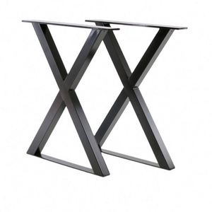 Newly Designed Iron Power Coating Matte Black X Shape <b>Table</b> <b>Legs</b> Custom for Kitchen Hotel Dining & Hospital Use - Product Image 1