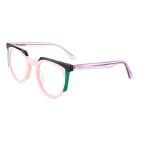 Lunettes en acétate faites à la main, lunettes vintage bloquant la lumière bleue, lunettes optiques en acétate sur ordonnance