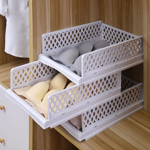 Plastic <b>Storage</b> <b>Drawer</b> Organizer Rectangle Multi Layer Wardrobe Clothing <b>Storage</b> <b>Box</b> Easy To Clean Standing Type - Product Image 2