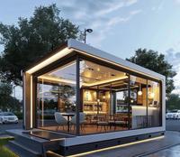 Villas préfabriquées à 2 étages en bois et acier, directement de l'usine chinoise, avec salle de bain, pour location vacances ou usage familial