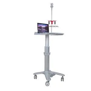 MT rumah sakit medis 4 roda stasiun kerja kereta perawatan troli mesin industri Ultrasound untuk rumah sakit
