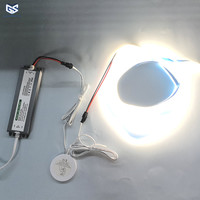 Interruptor Inteligente con Sensor de Doble Clic y Vibración, con Partición Oculta, Clasificación IP21 para Luces de Gabinete de 12V