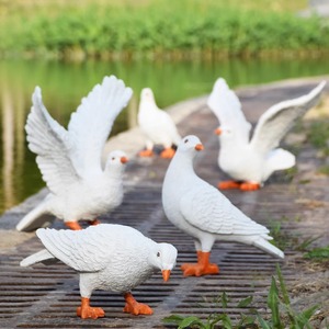 Patung hewan realistis dekorasi halaman merpati, ornamen pemandangan taman Merpati Putih - Product Image 1