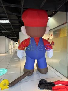 Super Mario Popular tamaño personalizado al aire libre personaje de dibujos animados gigante Super Mario dibujos animados Jumbo modelo inflable <span class=keywords><strong>Luigi</strong></span> para publicidad - Product Image 6