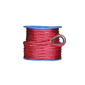 Polyester Marine Anchor Boat Mooring Safety Rope Double Braided Dock Line