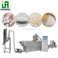 Ligne de production complète de poudre de riz instantanée par extrusion automatique, extrudeuse à double vis, poudre nutritionnelle, machine pour aliments pour bébés