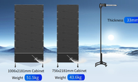 Écran publicitaire LED pliable d'intérieur P2.5 T3-Pro, support de sol, affichage numérique