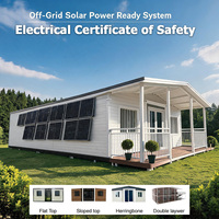 Casa Contenedor Modular Expandible de Doble Ala de 20 y 40 pies con Sistema de Energía Solar Aislado para Uso Fuera de la Red